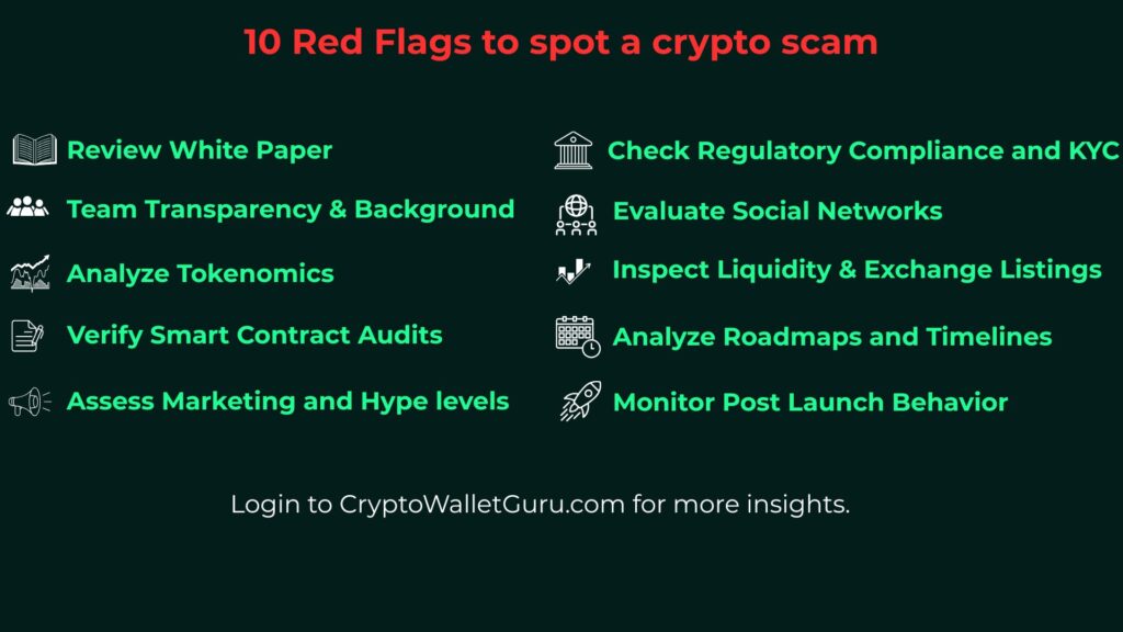 10 red flags to spot a crypto scam