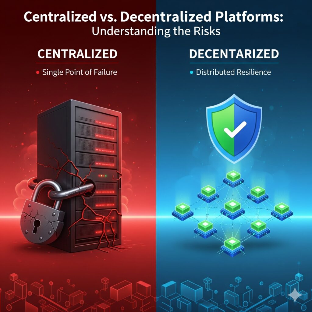 Centralized vs. Decentralized Platforms centralized vs decentralized learn blog